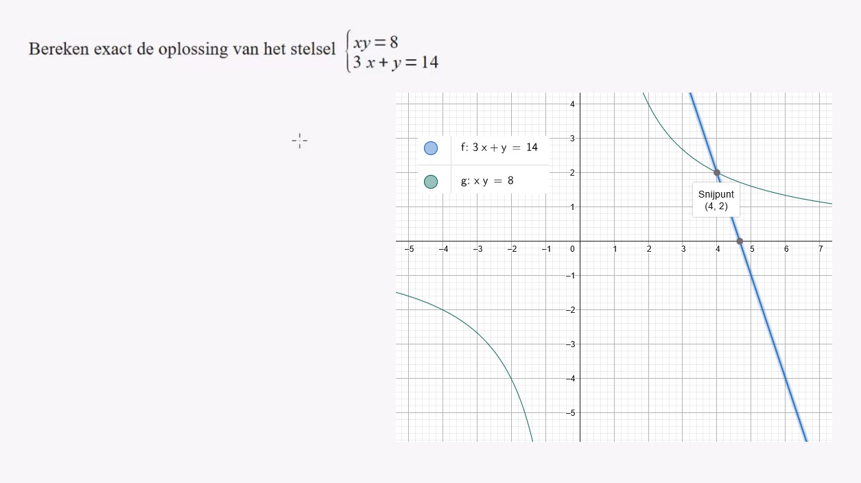 Stelsels vergelijkingen Opgave 24