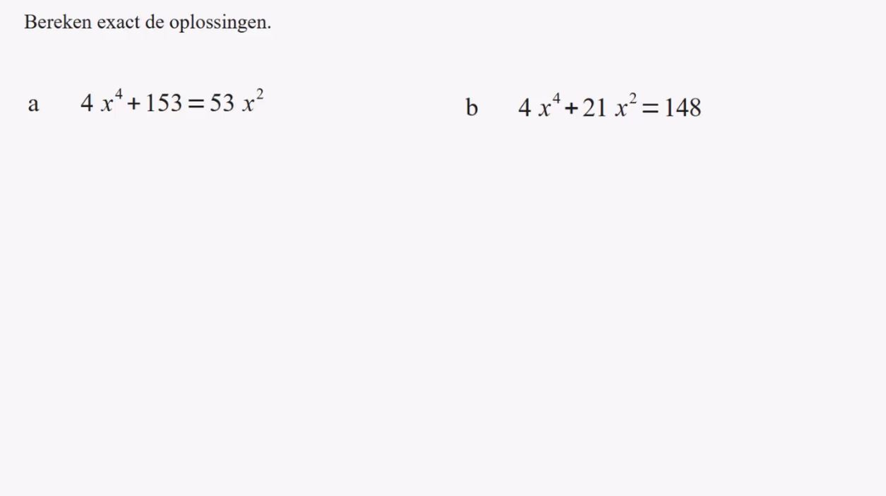 Hogeregraadsvergelijkingen Opgave 35