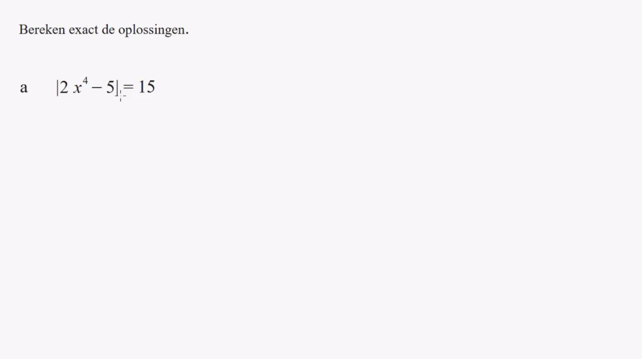 Hogeregraadsvergelijkingen Opgave 43