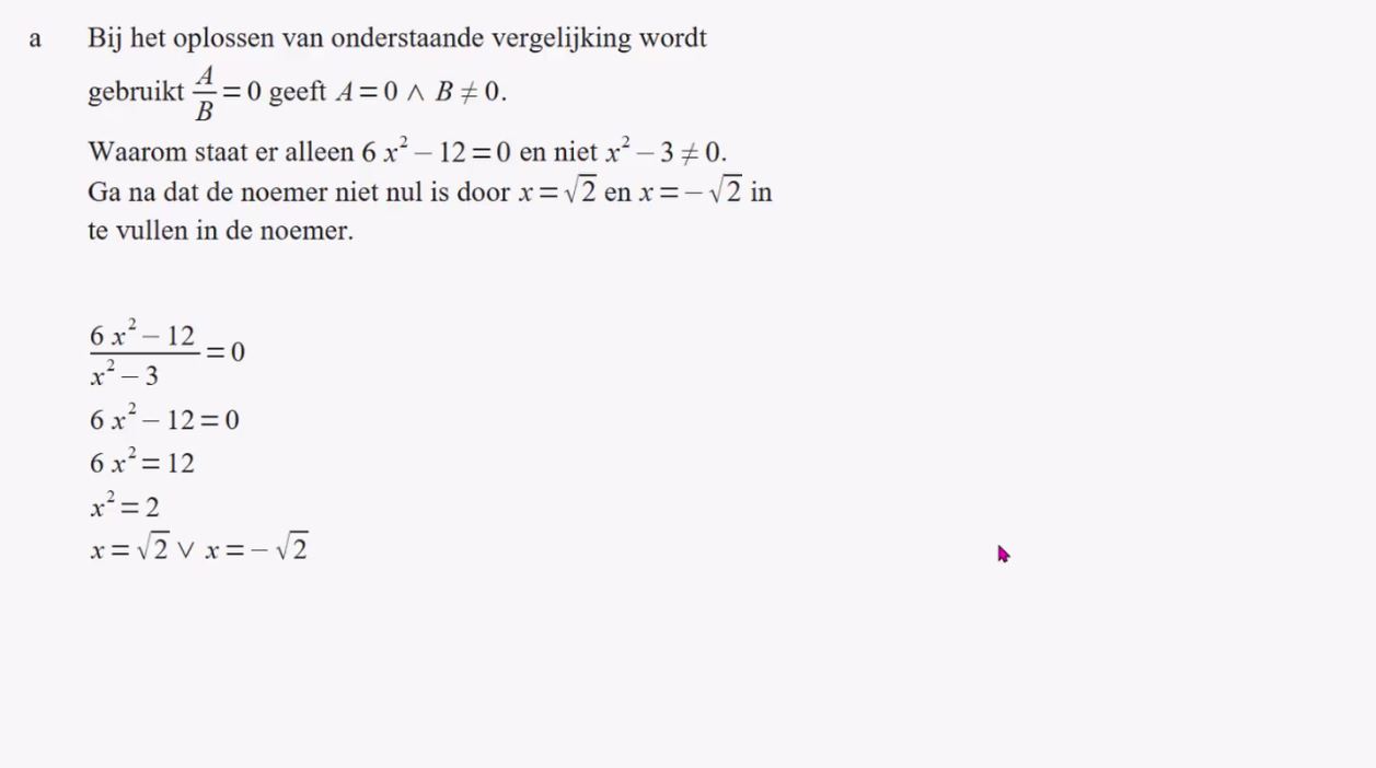 Regels voor het oplossen van vergelijkingen Opgave 56