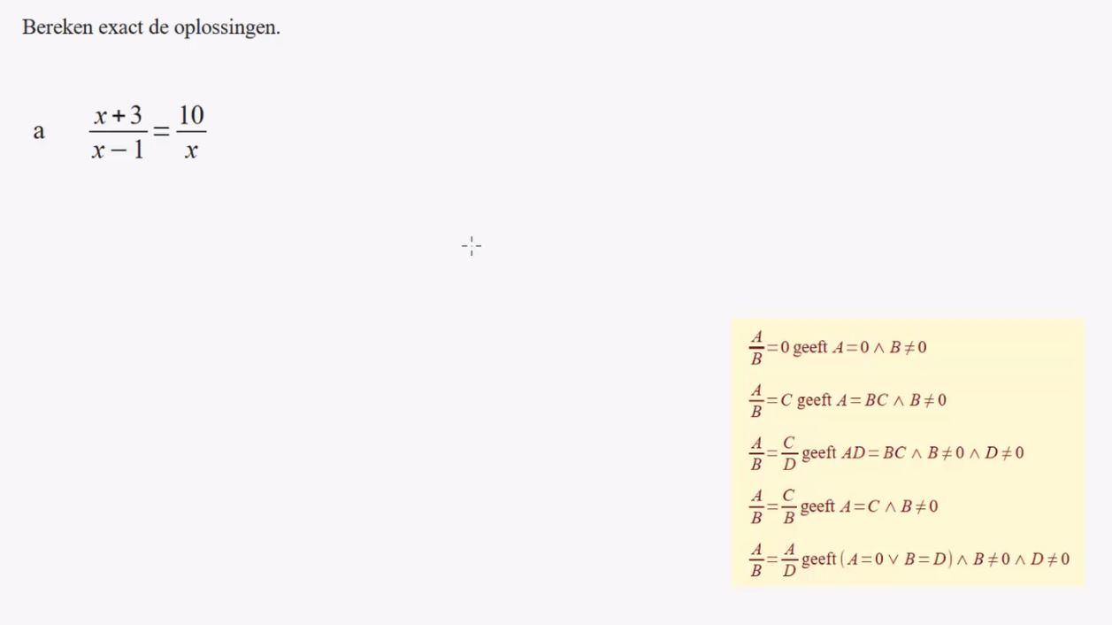 Regels voor het oplossen van vergelijkingen Opgave 57