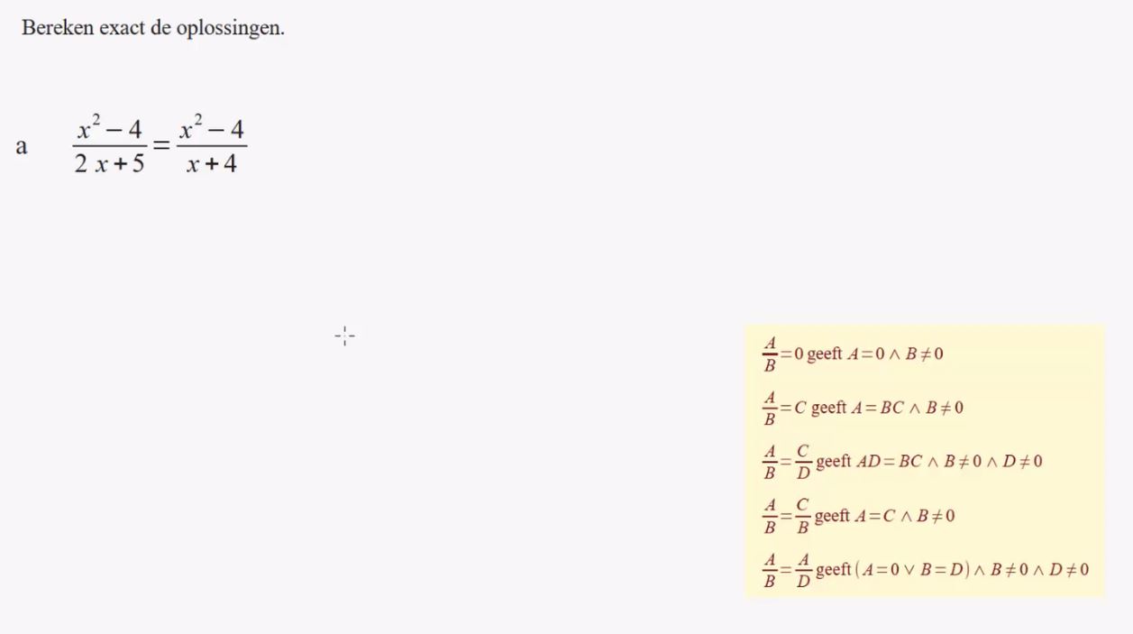 Regels voor het oplossen van vergelijkingen Opgave 58