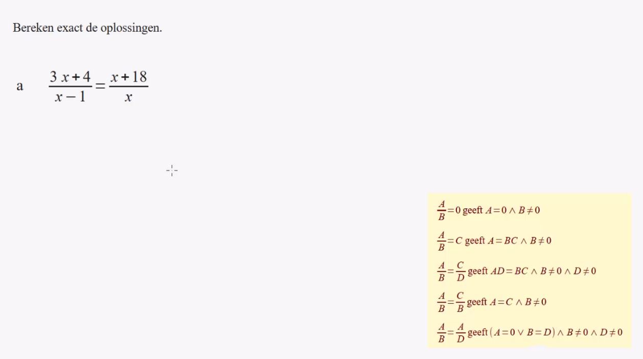 Regels voor het oplossen van vergelijkingen Opgave 59