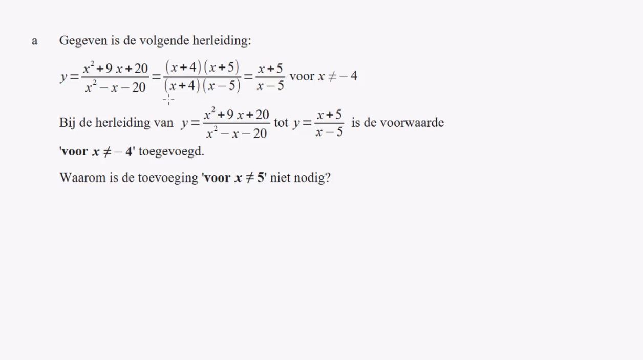 Formules met breuken herleiden Opgave 68