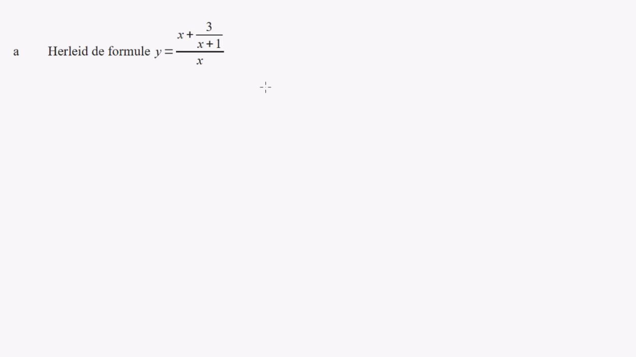 Formules met breuken herleiden Opgave 70
