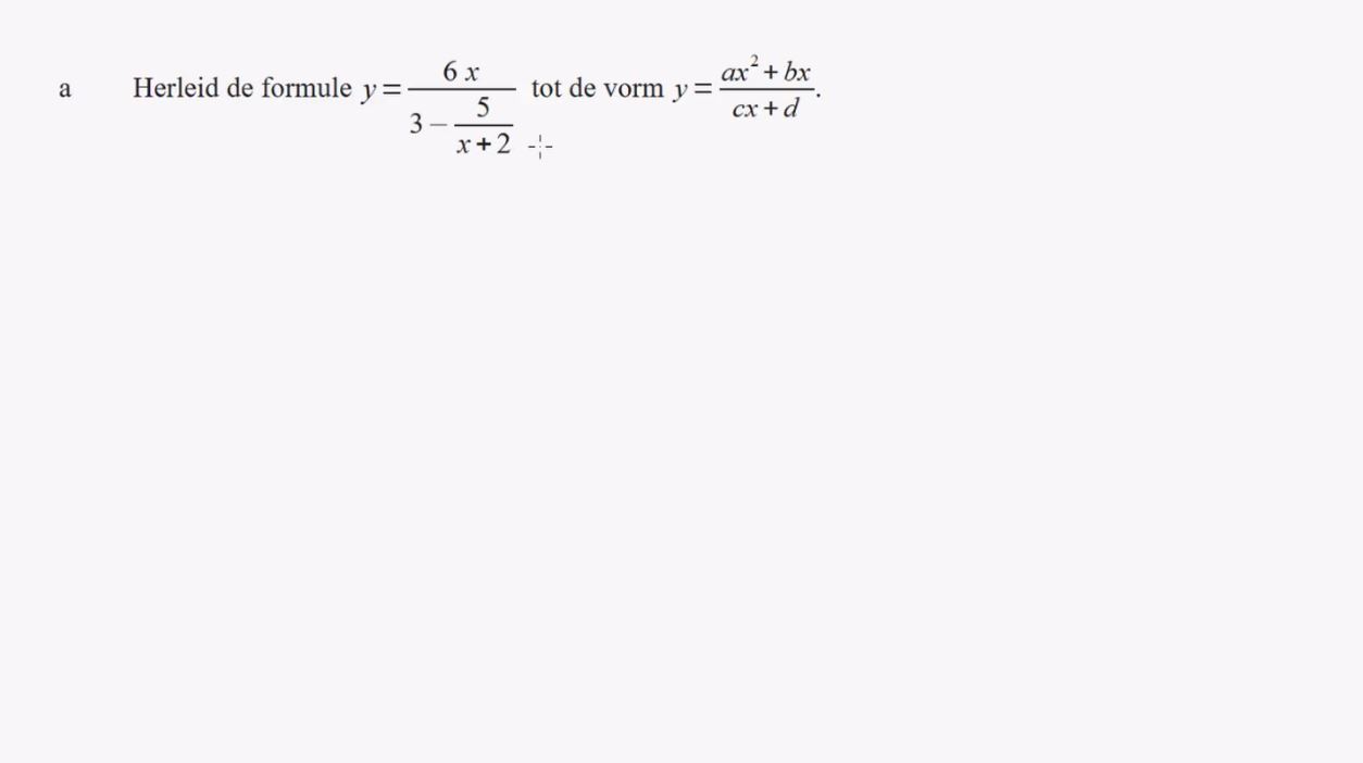 Formules met breuken herleiden Opgave 78