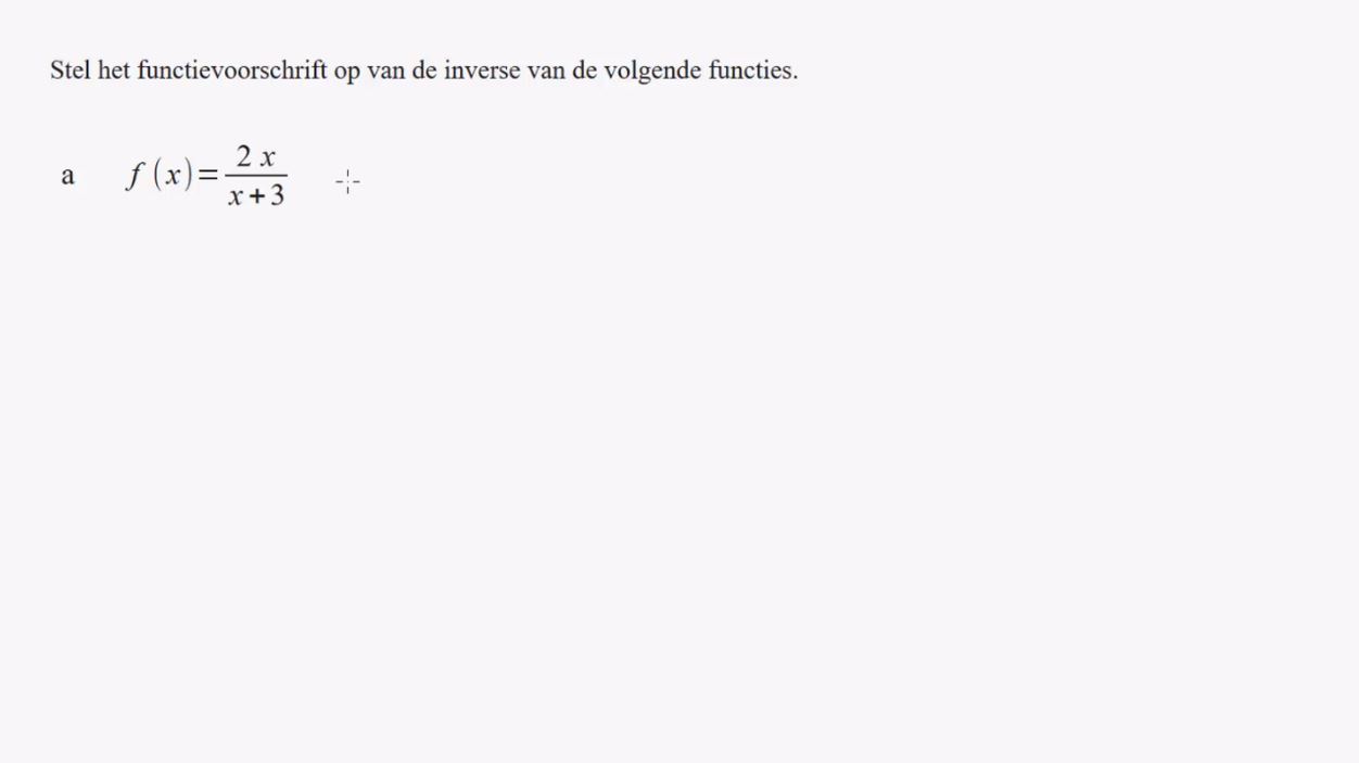 Inverse functies Opgave 86
