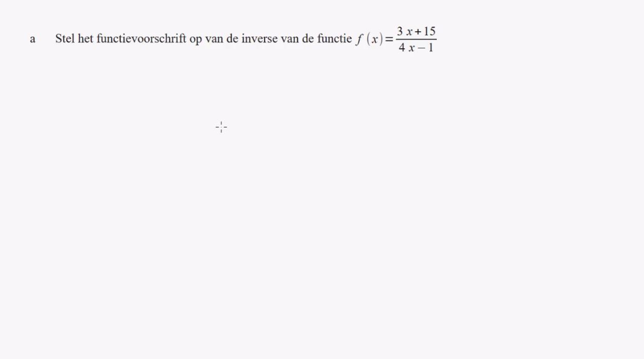 Inverse functies Opgave 94