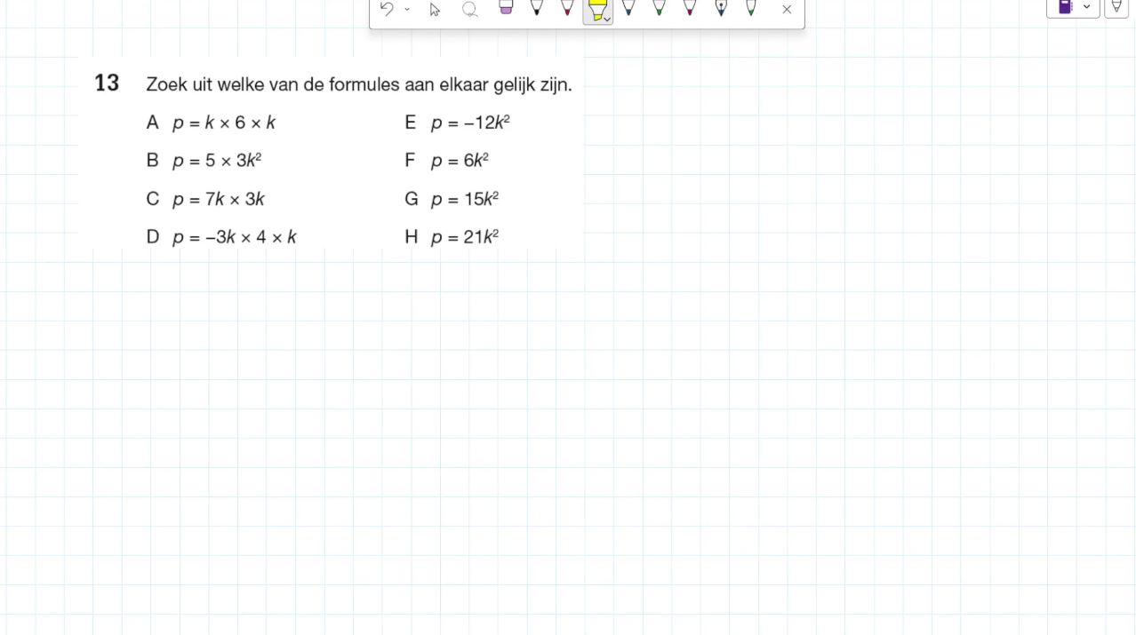 Vermenigvuldigen Opgave 13