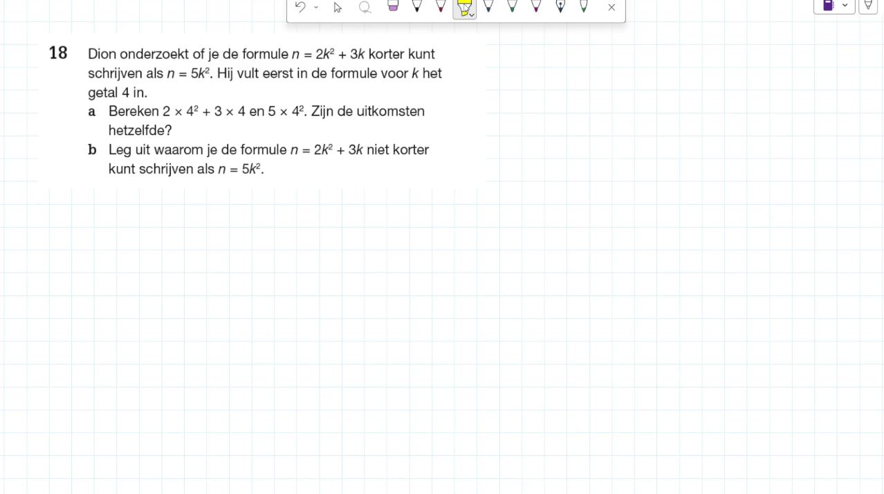Vermenigvuldigen en optellen Opgave 18