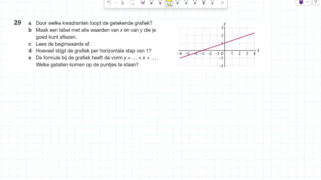 Lineaire formules Opgave 29