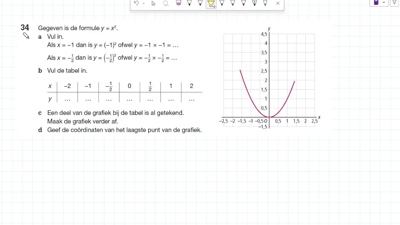 Kwadratische formules Opgave 34