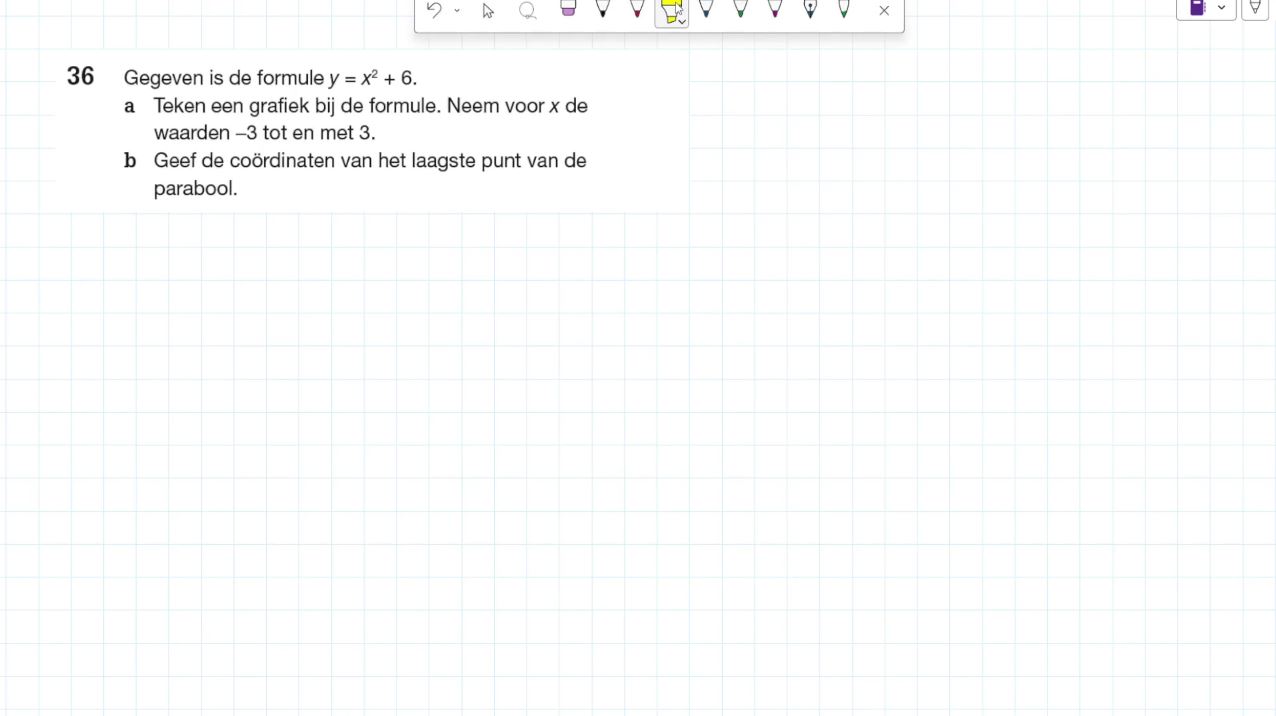 Kwadratische formules Opgave 36