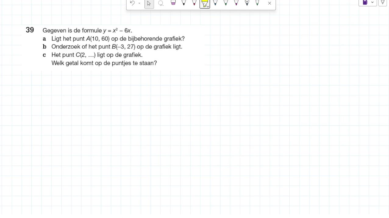 Kwadratische formules Opgave 39
