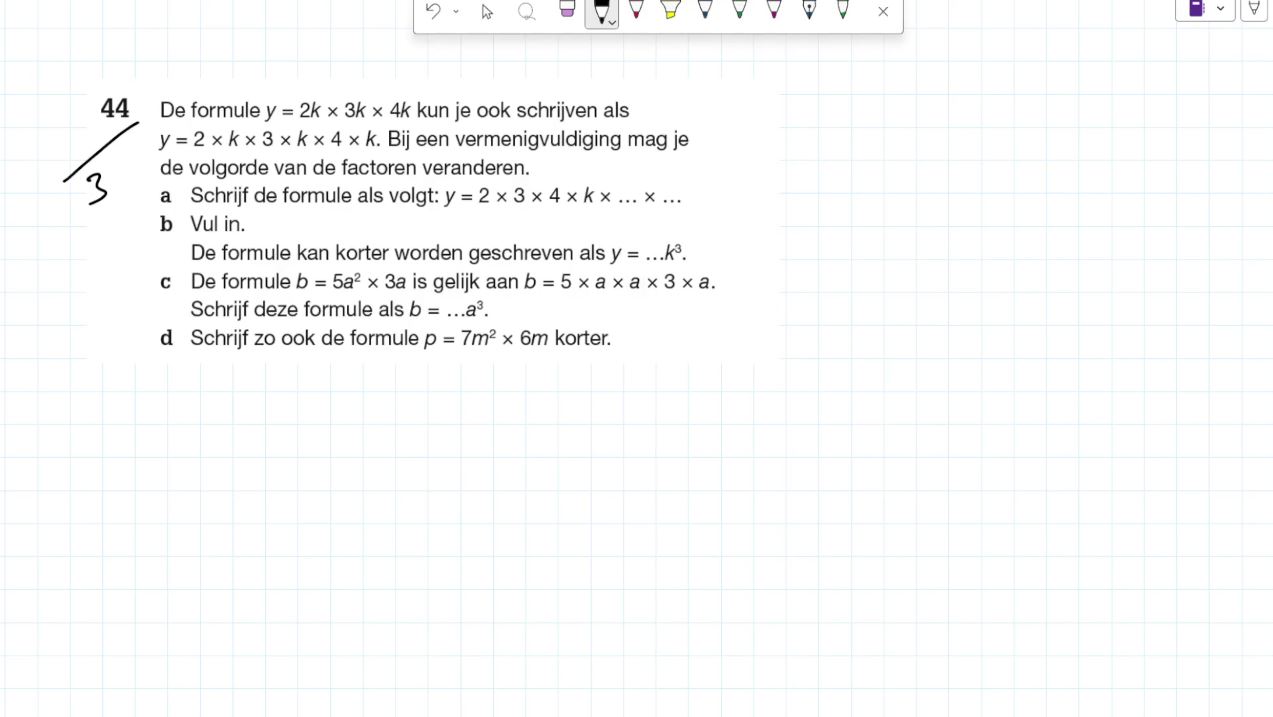 Hogere machten Opgave 44
