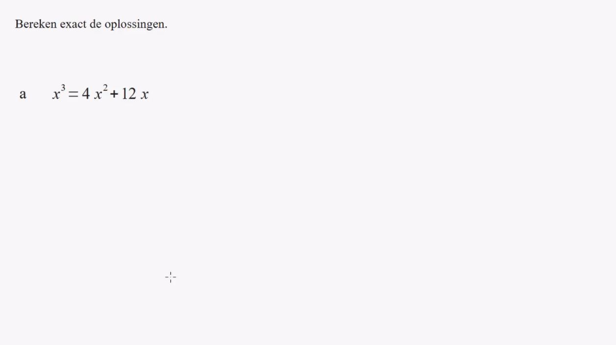 Hogeregraadsvergelijkingen Opgave 60