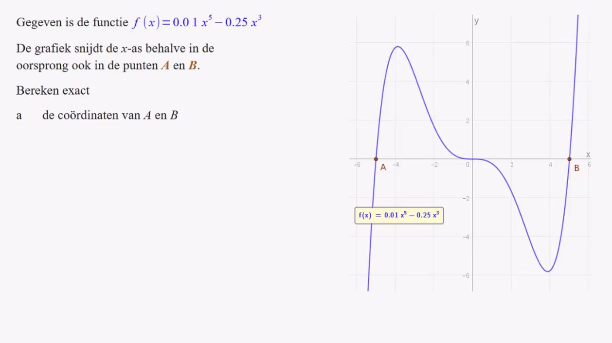 Hogeregraadsvergelijkingen Opgave 62