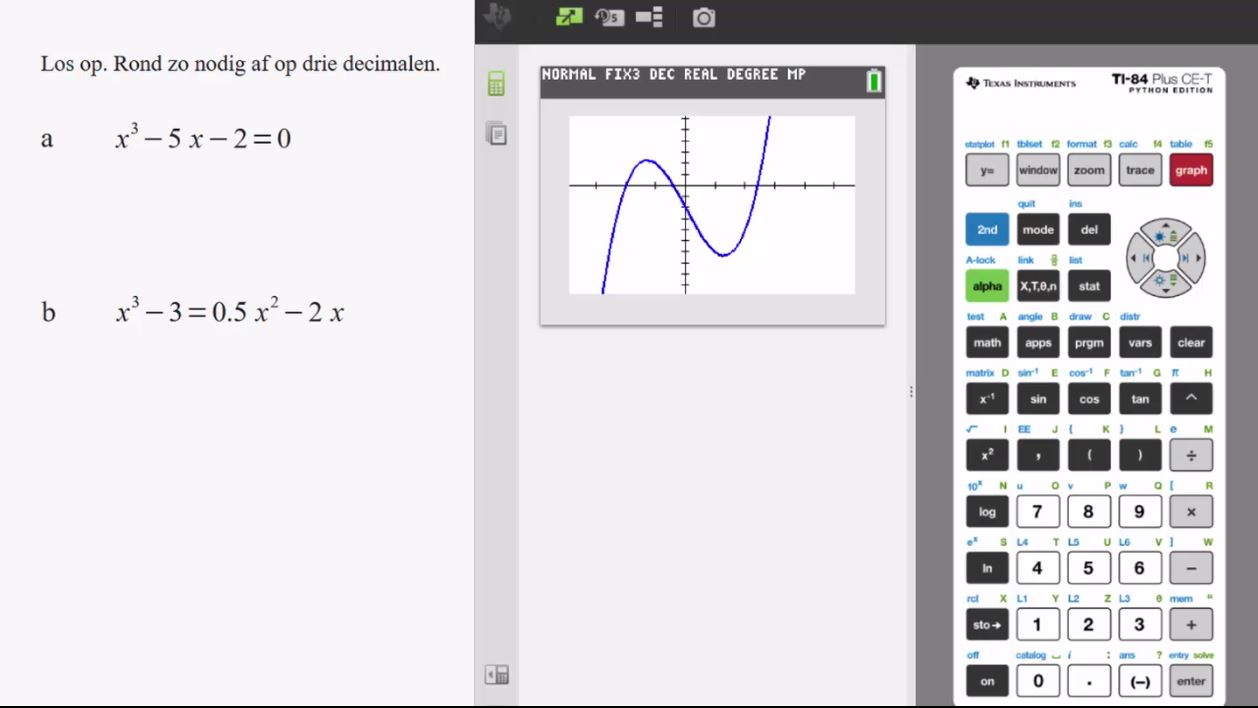 Hogeregraadsvergelijkingen Opgave 65