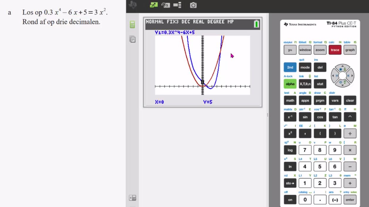 Hogeregraadsvergelijkingen Opgave 66