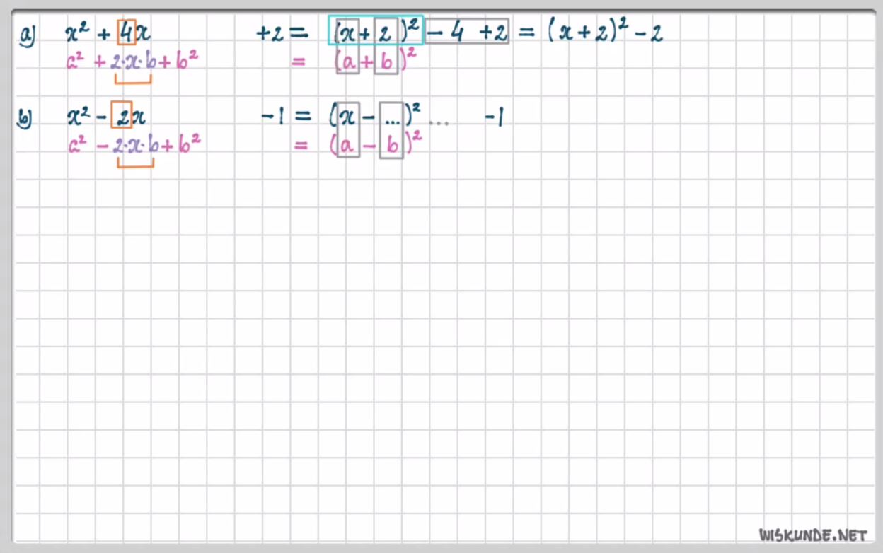 Kwadraatafsplitsen Opgave 19