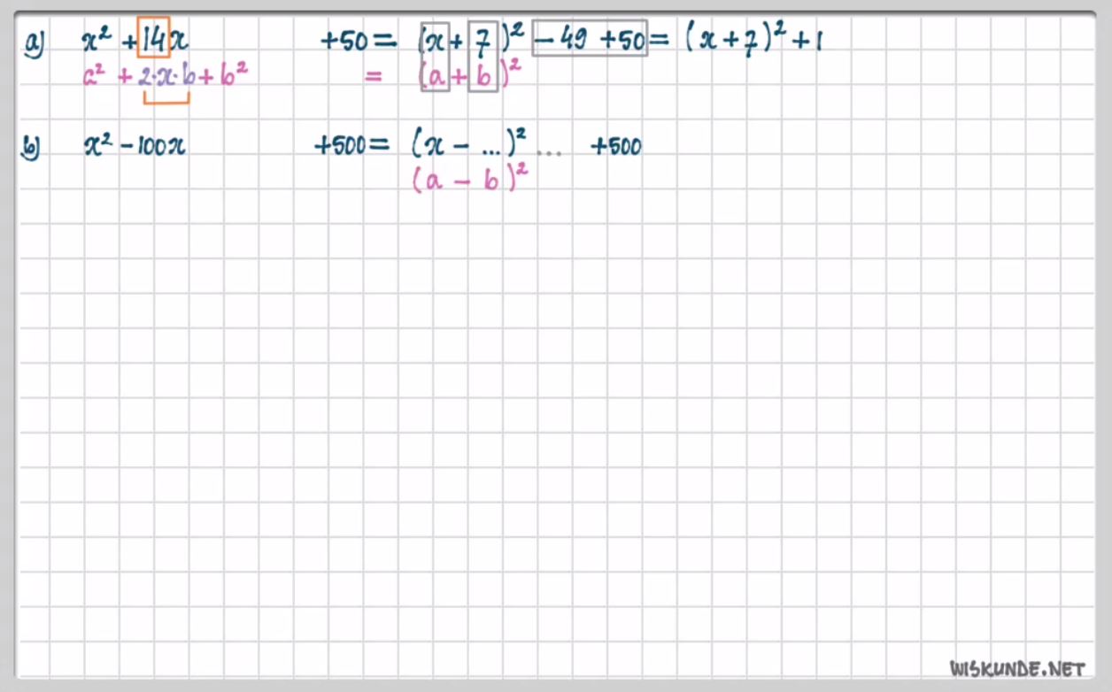 Kwadraatafsplitsen Opgave 20
