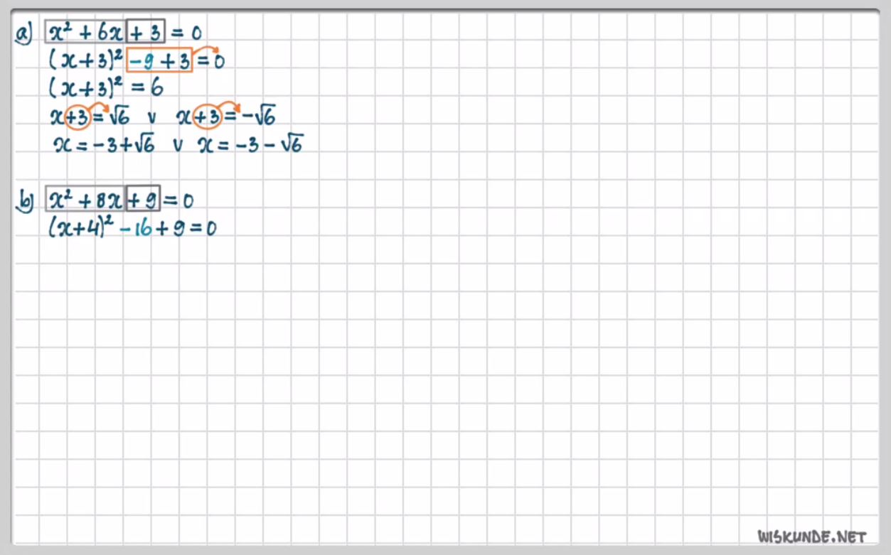 Kwadraatafsplitsen Opgave 23