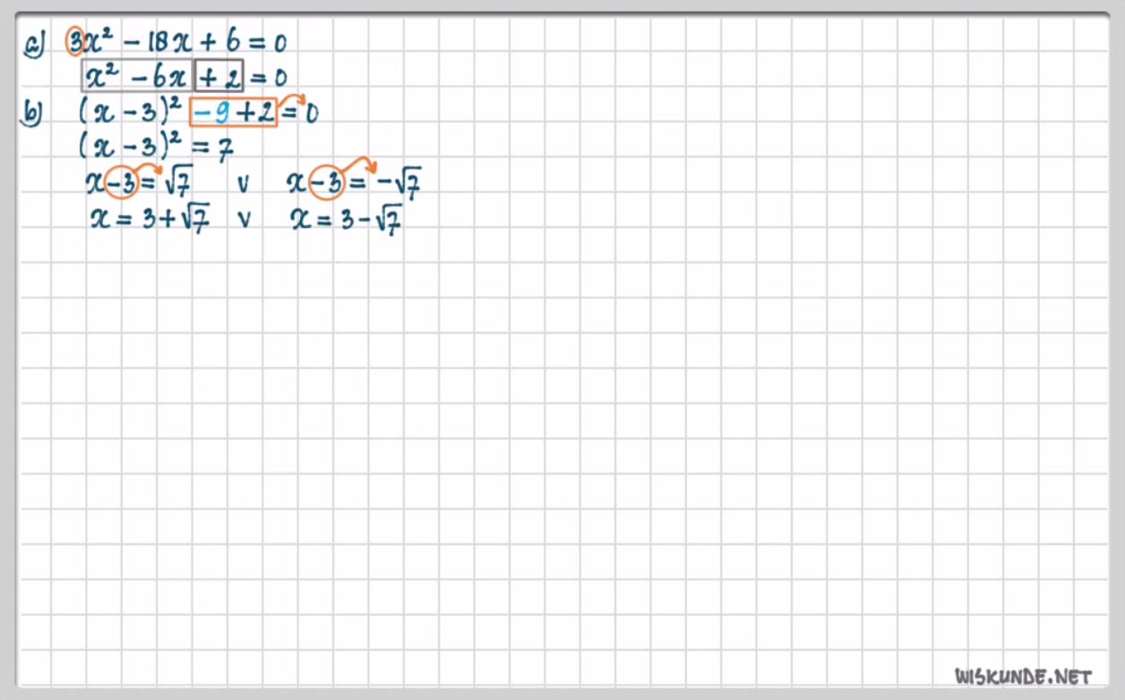 Kwadraatafsplitsen Opgave 25