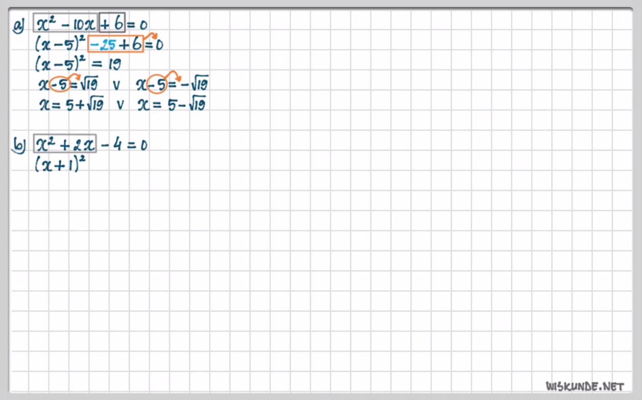 Kwadraatafsplitsen Opgave 30