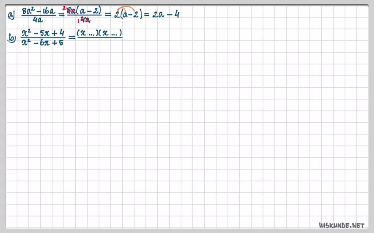 Breuken met letters herleiden Opgave 32