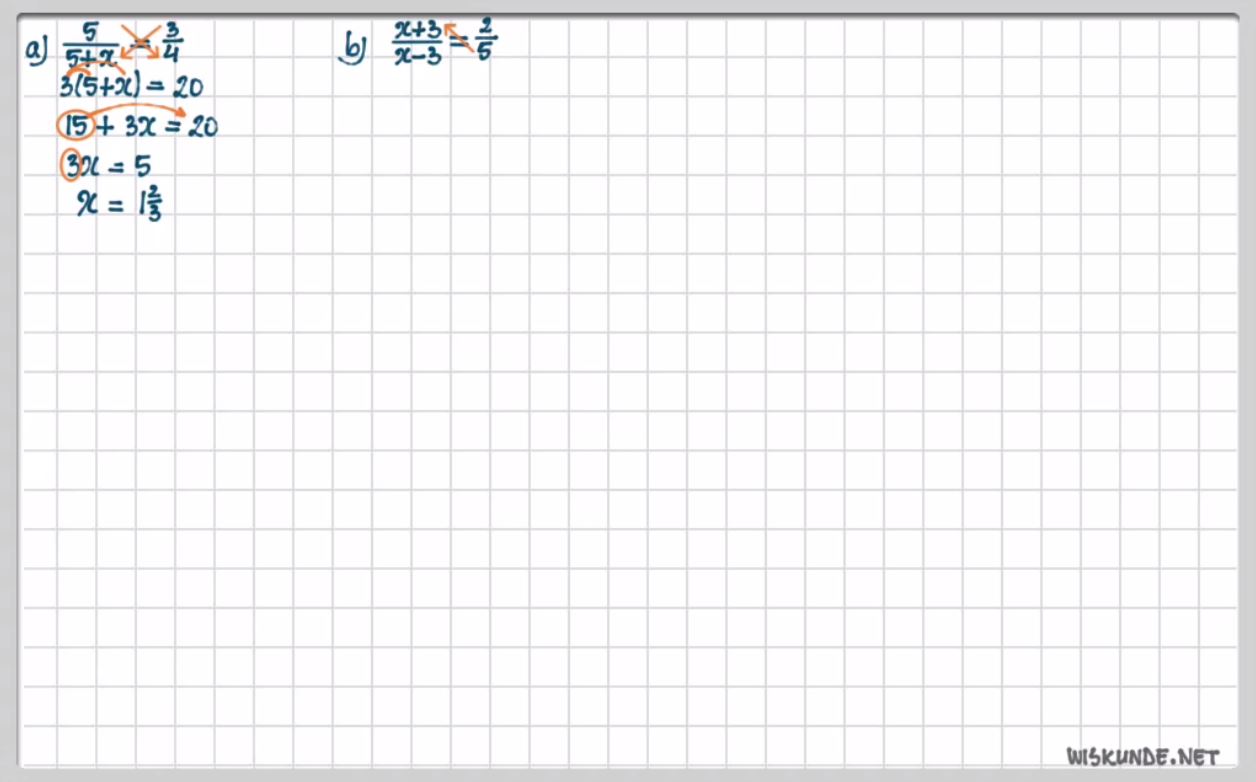 Gebroken vergelijkingen Opgave 47
