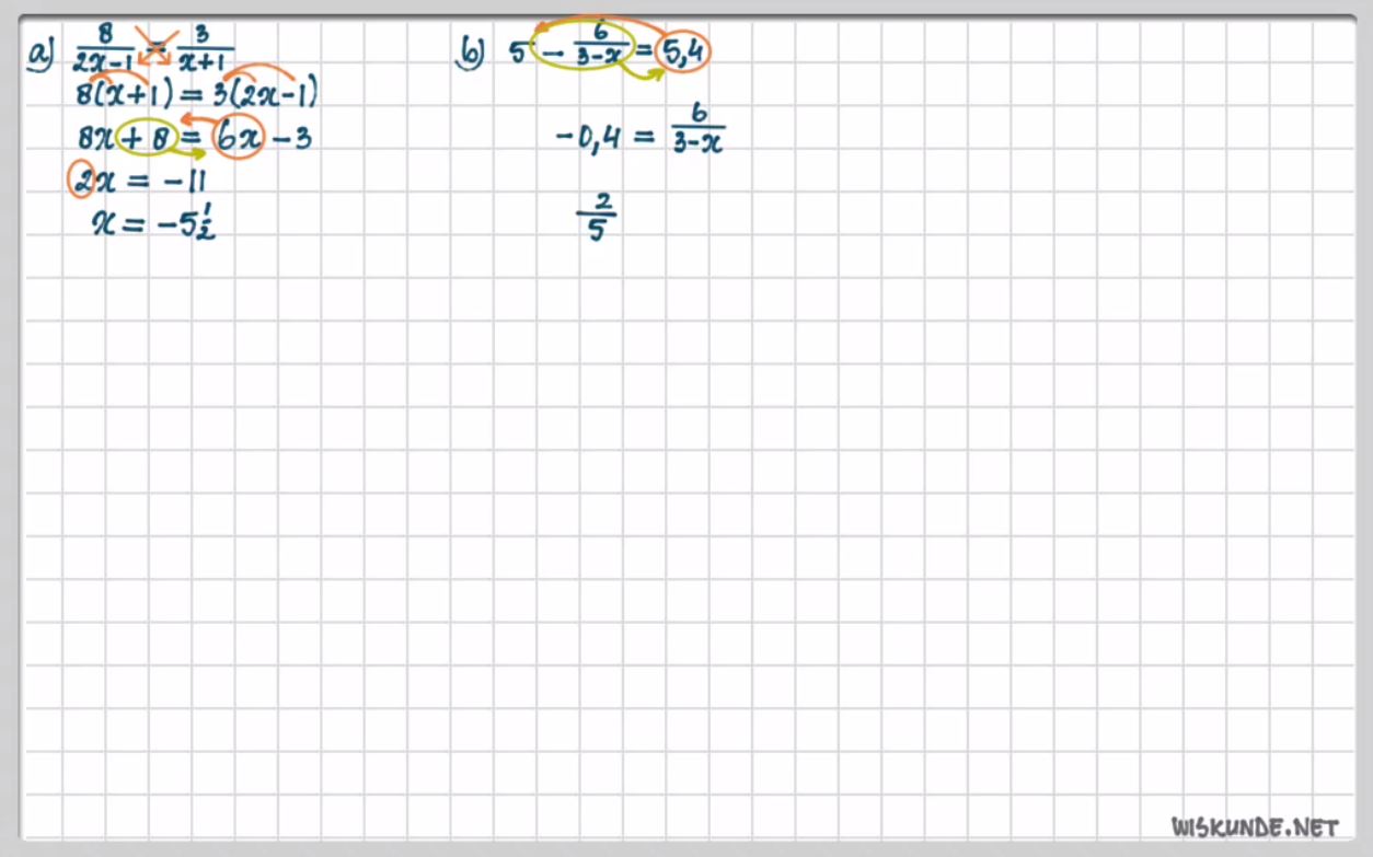Gebroken vergelijkingen Opgave 48
