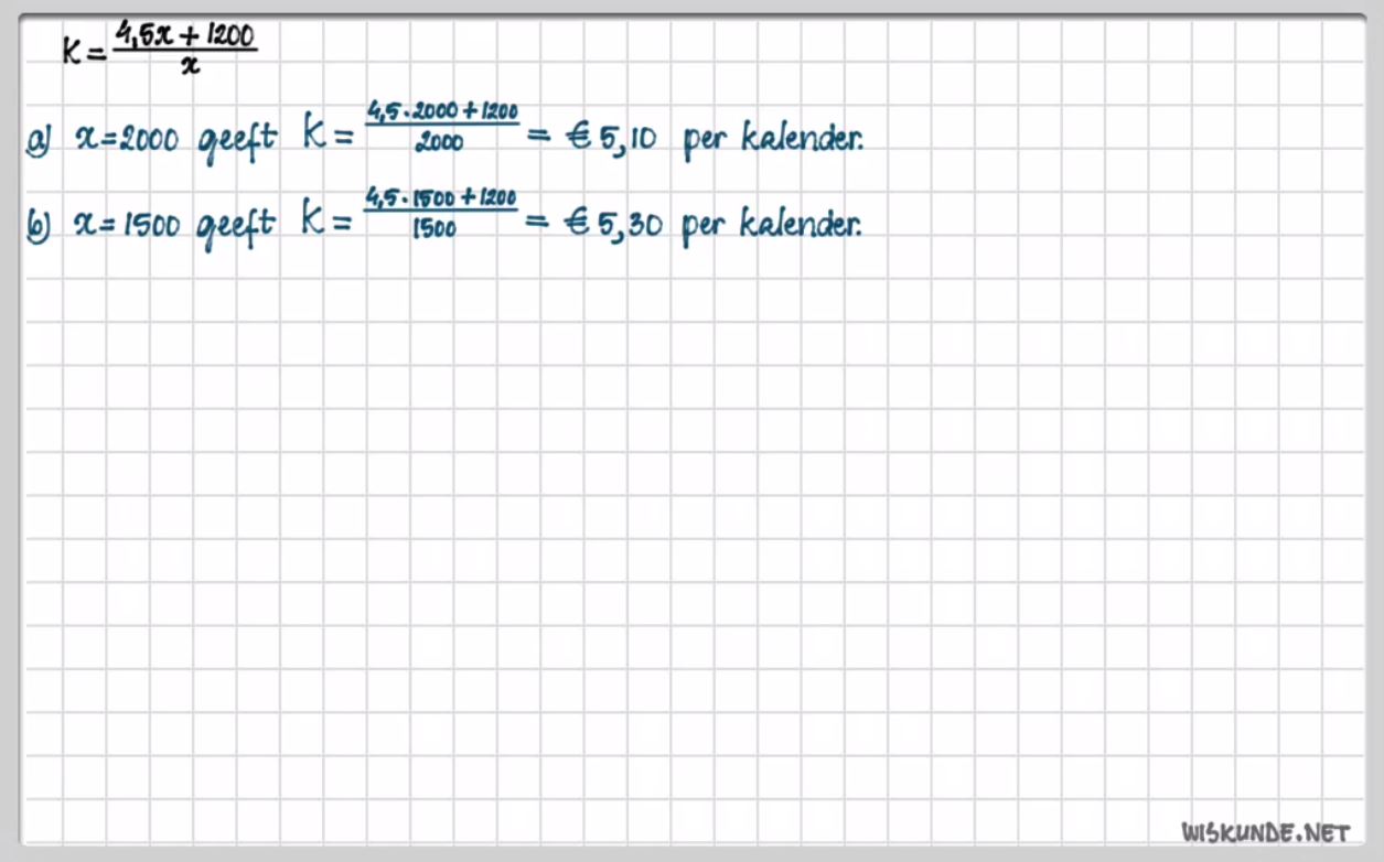 Gebroken vergelijkingen Opgave 52