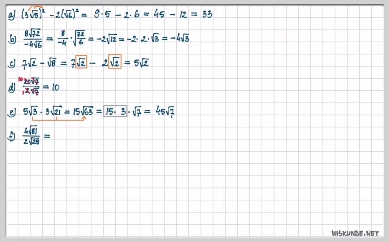 Wortels herleiden opgave 55