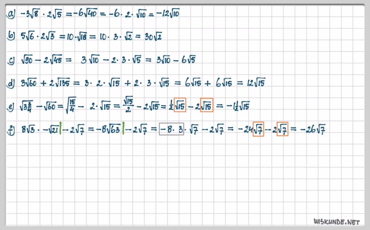 Wortels herleiden opgave 56