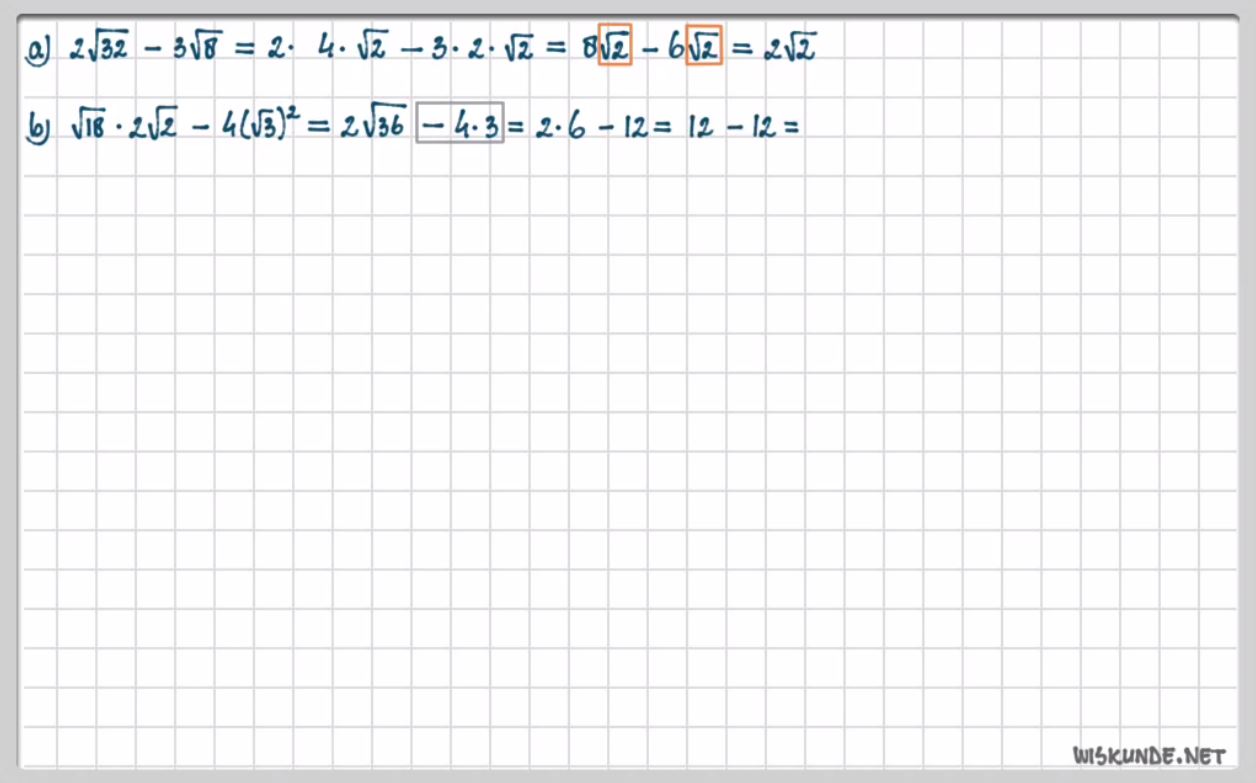 Wortels herleiden opgave 57