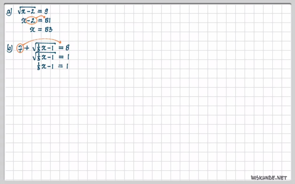 Wortelvergelijkingen Opgave 76