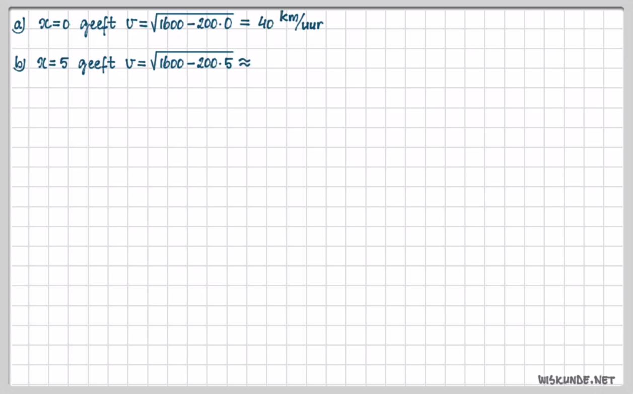 Wortelvergelijkingen Opgave 77