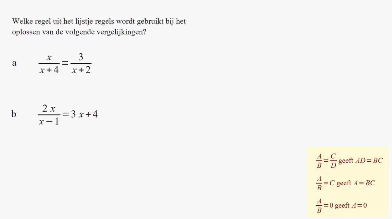Gebroken functies Opgave 7