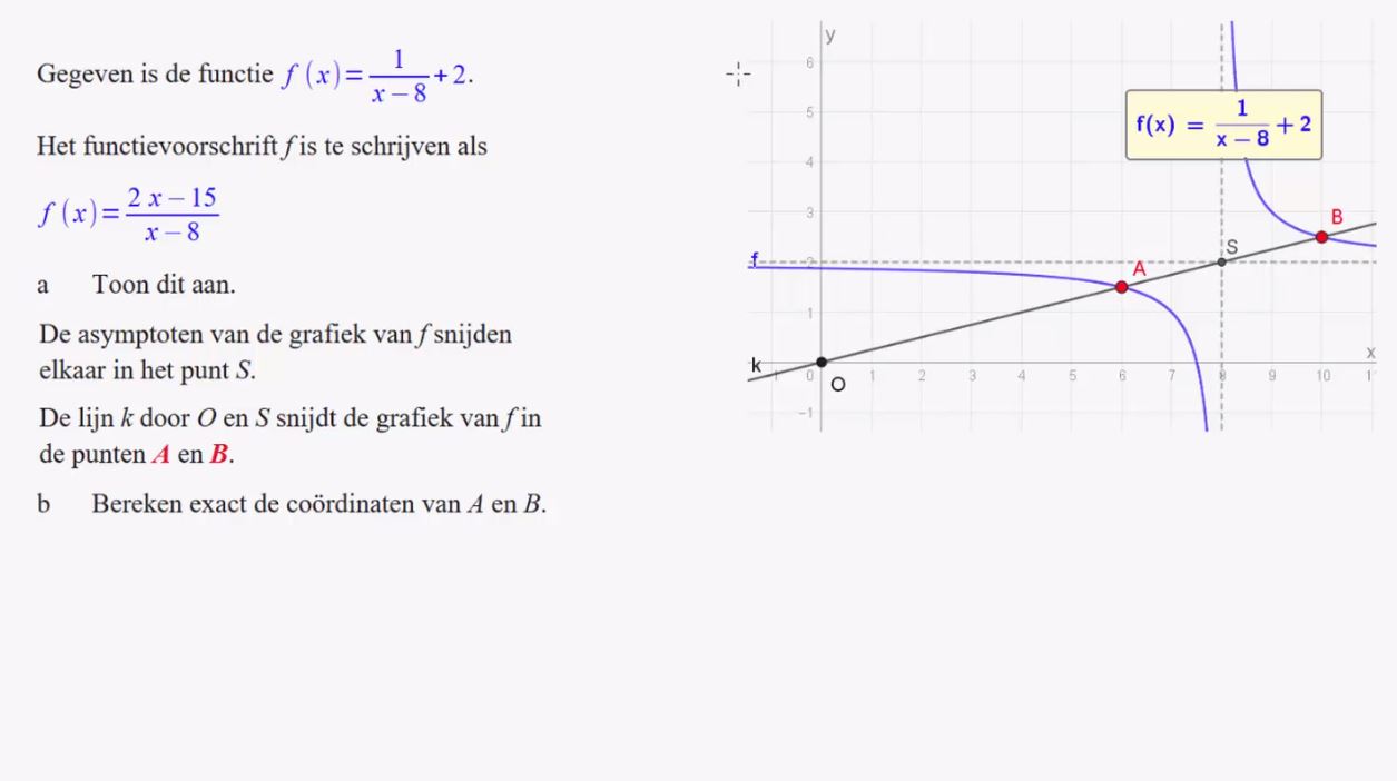 Gebroken functies Opgave 11
