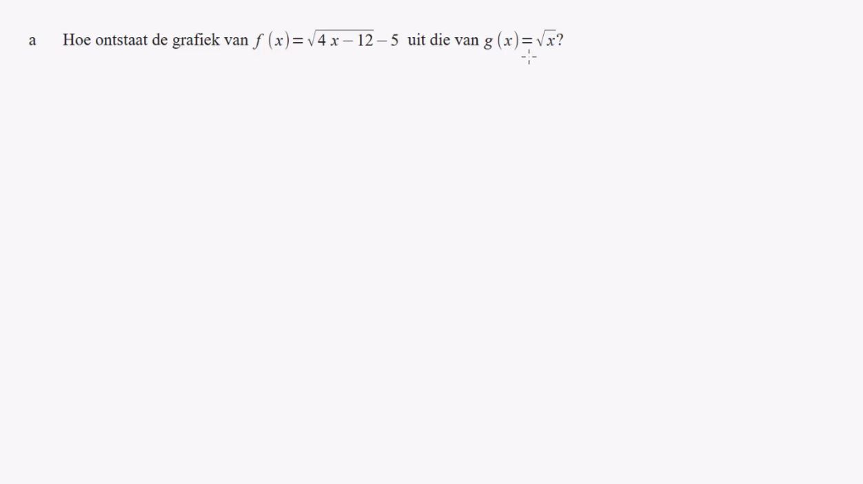 Wortelfuncties Opgave 16