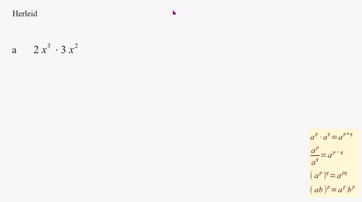 Machten met negatieve en gebroken exponenten Opgave 47