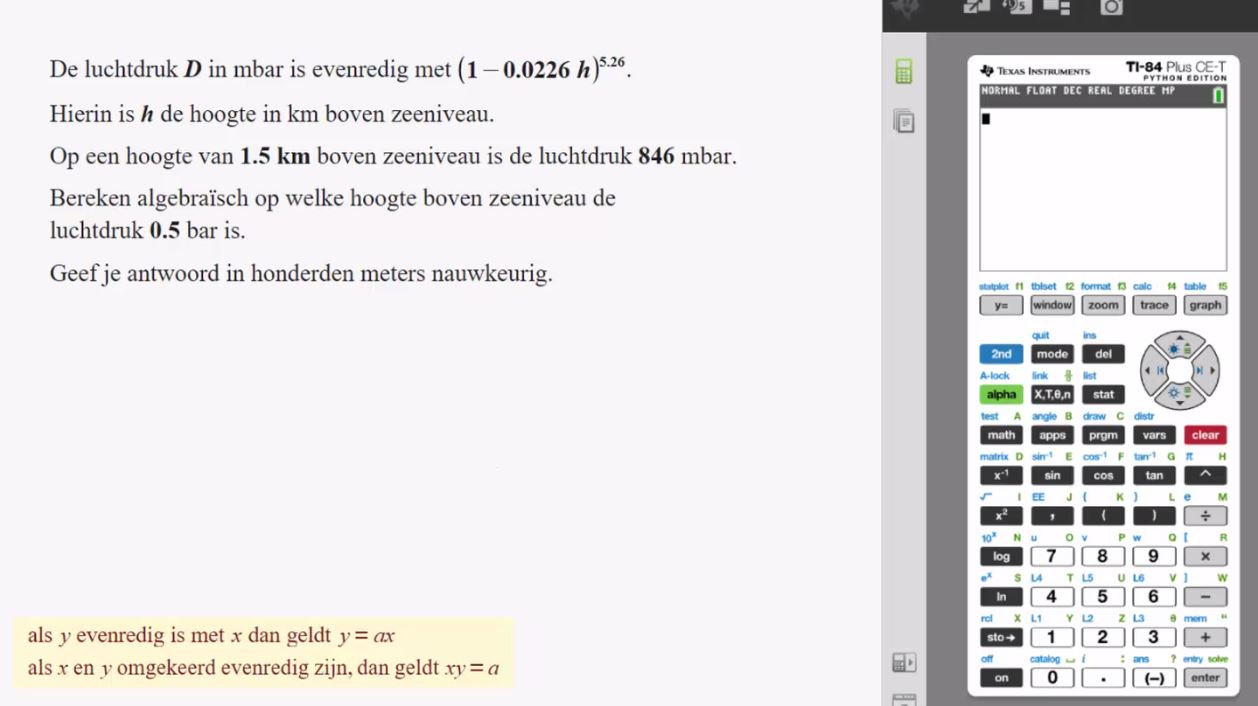 Machten met negatieve en gebroken exponenten Opgave 49