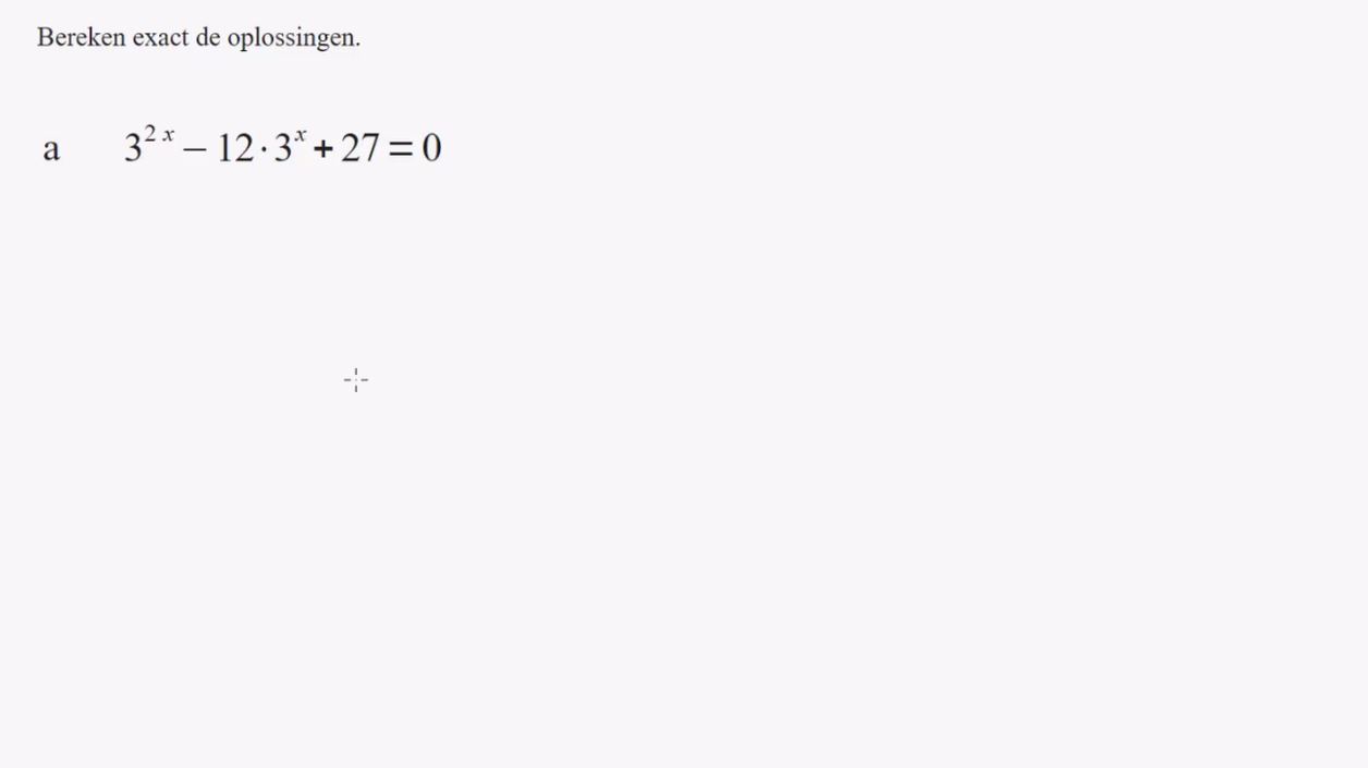 Exponenti&euml;le functies Opgave 76