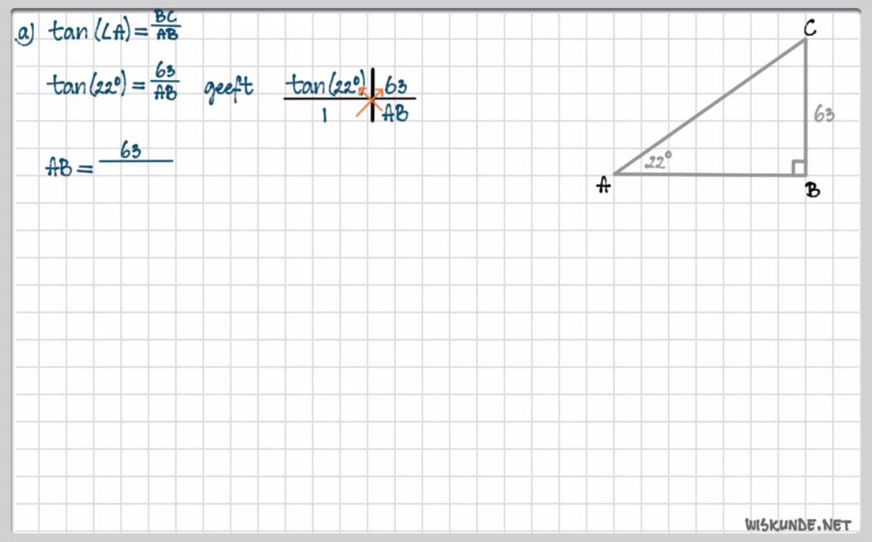 Tangens en hellingshoek Opgave 12