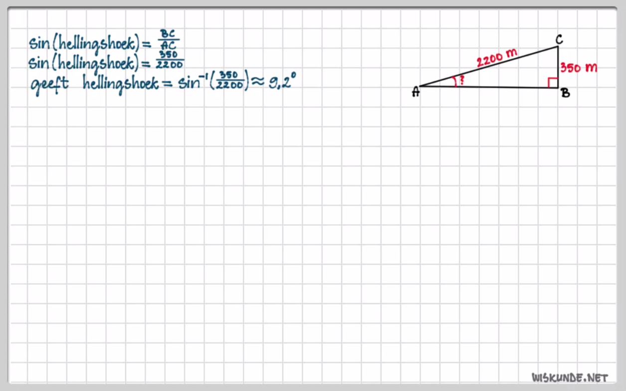 De sinus en de cosinus Opgave 48