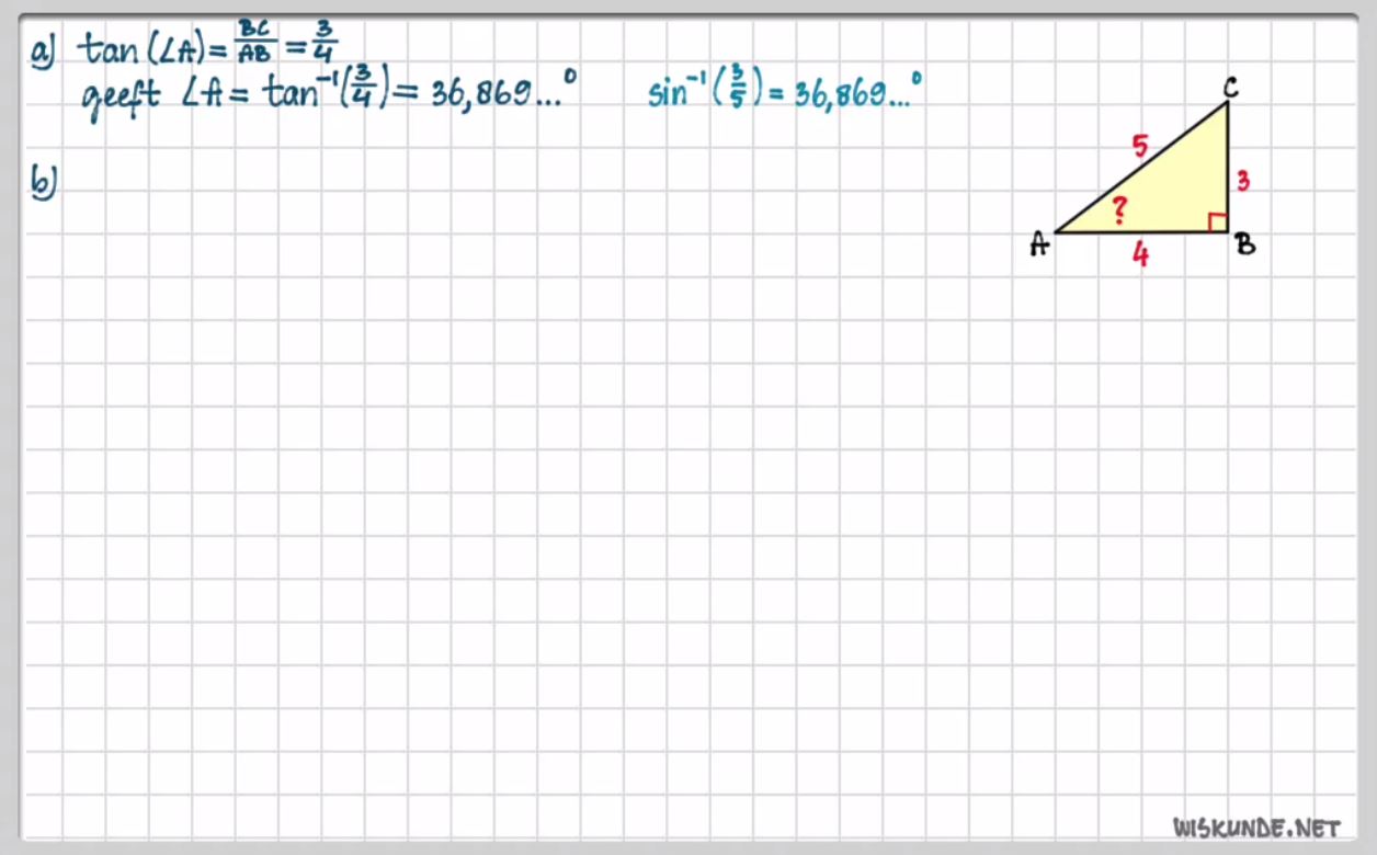 De sinus en de cosinus Opgave 53