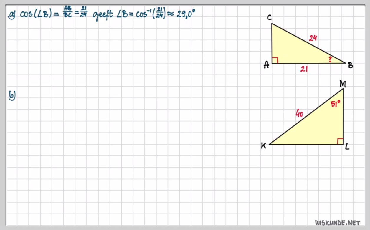 De sinus en de cosinus Opgave 54