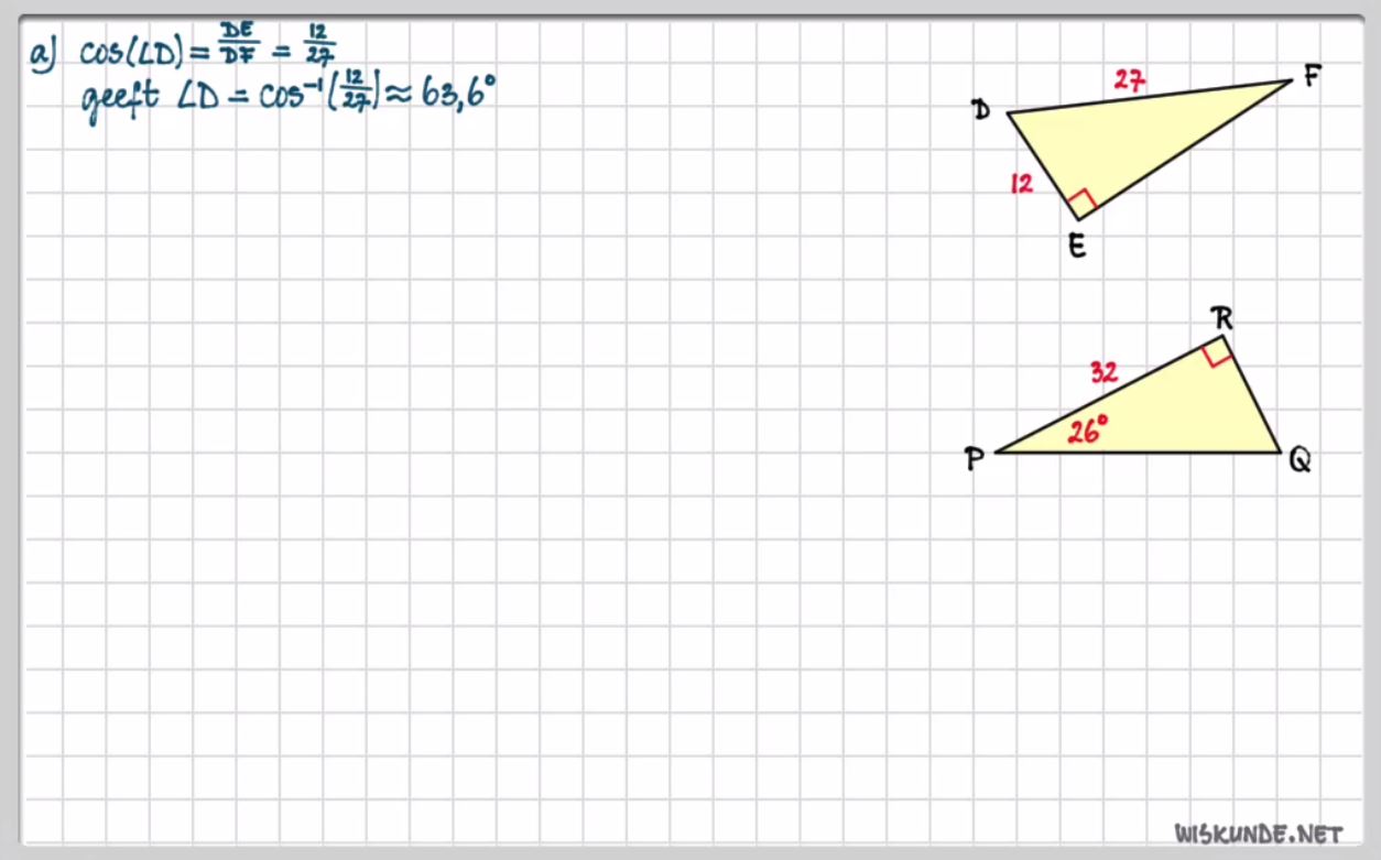De sinus en de cosinus Opgave 55