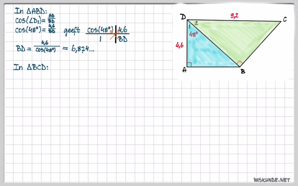 De sinus en de cosinus Opgave 56