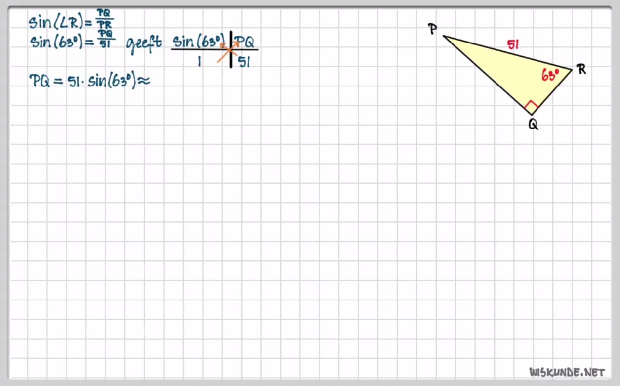 De sinus en de cosinus Opgave 60